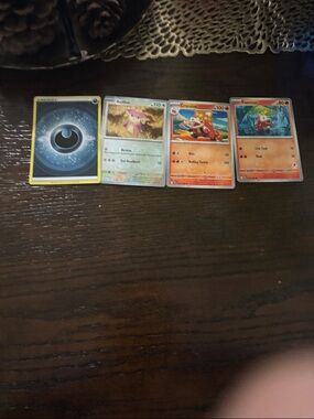 Pokémon TCG Assorted Energy and Fire Pokémon Card Lot - Yellow/Red/Black Accents